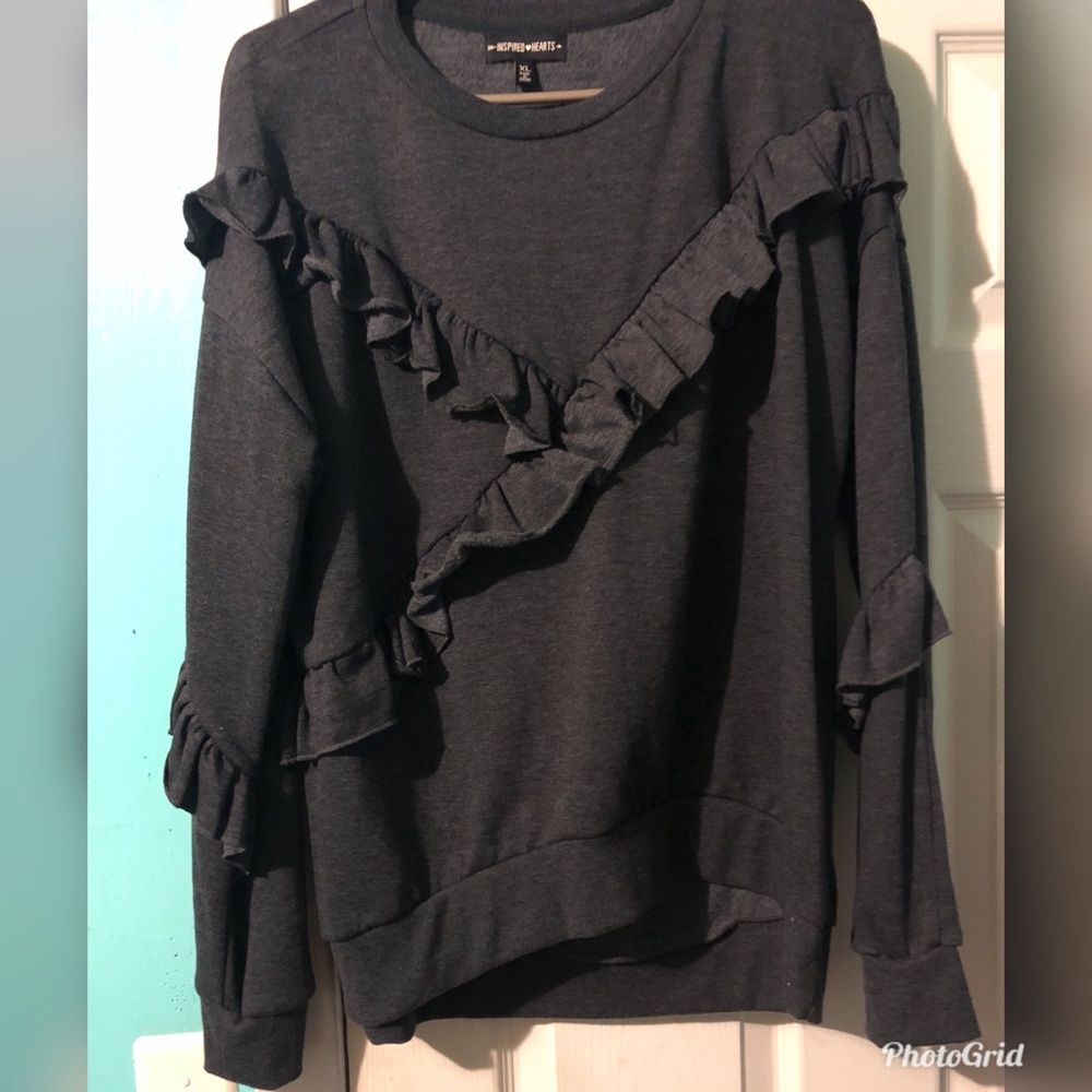 Ruffle sweater never worn!